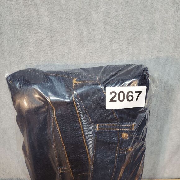 Levi's 505 Jeans Mens 42x30 Blue Denim Premium Flat Front Straight Leg Preppy - Picture 9 of 9